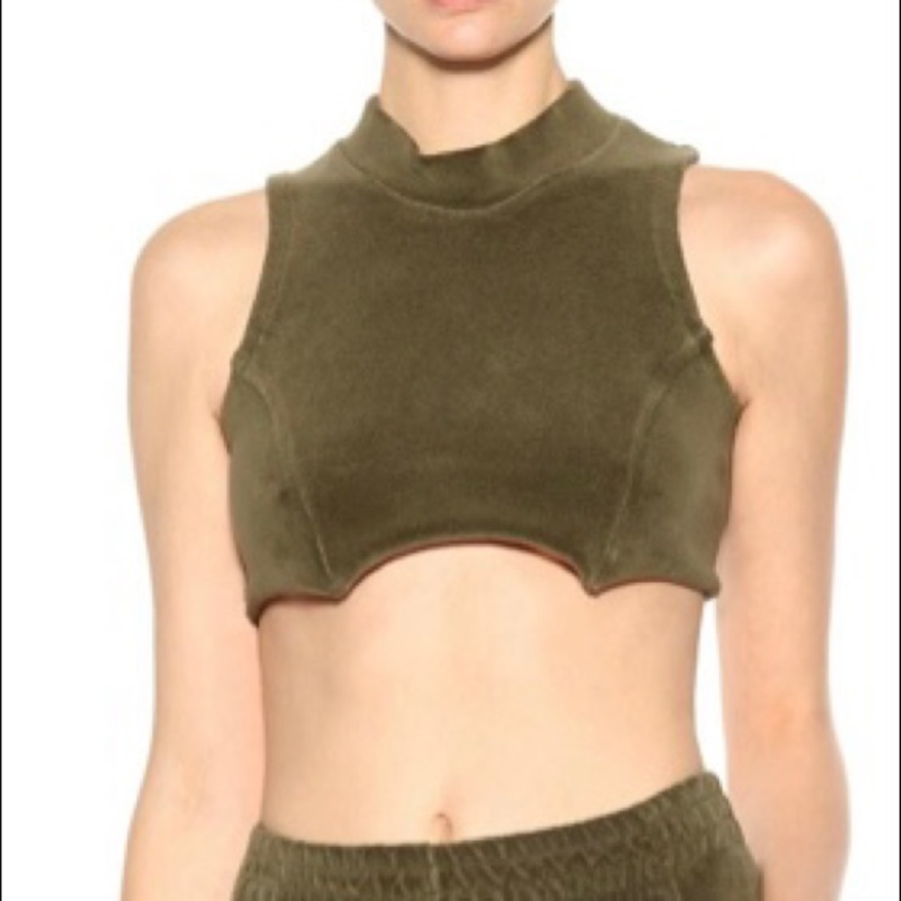YEEZY Season 4 Cropped Terrycloth Tank Top